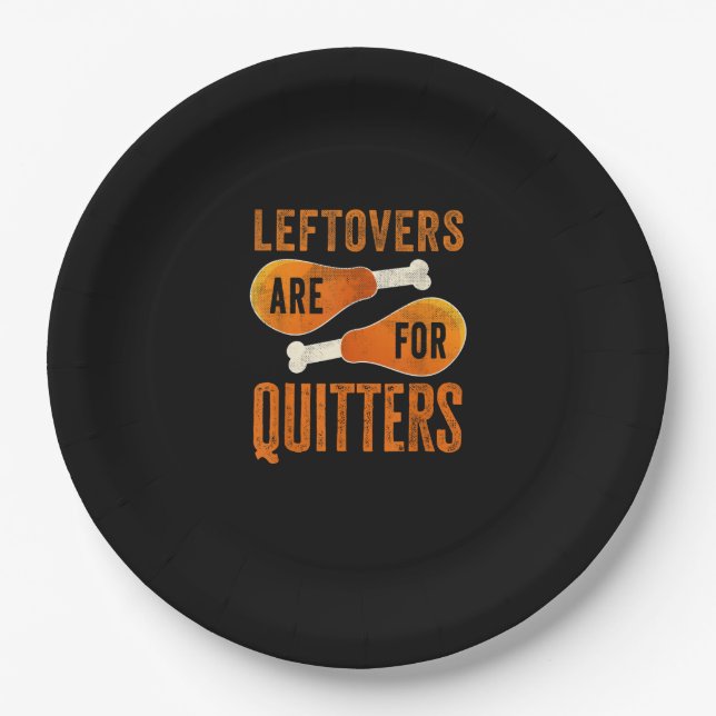 Leftores sind für Quitys lustigen Erntedank Quot Pappteller (Vorderseite)