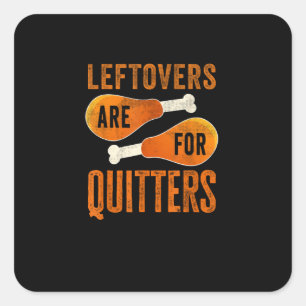 Leftores sind für Quitys lustigen Erntedank Quot Quadratischer Aufkleber
