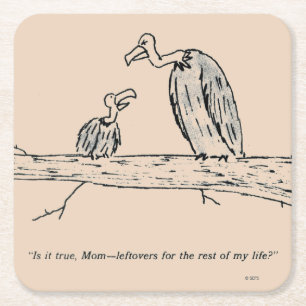 Leftovers Rechteckiger Pappuntersetzer