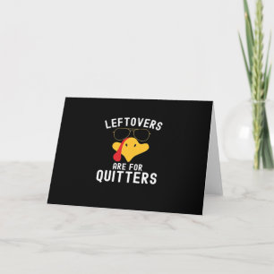 Leftovers sind für Quitts Erntedank Tag Türkei Karte