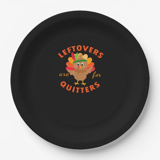 Leftovers sind für Quittung Niedlichen Gobelgedank Pappteller (Vorderseite)