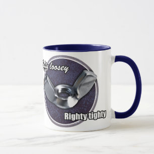 Lefty Loosey, Righty Tighty Wingnut-Tasse Tasse