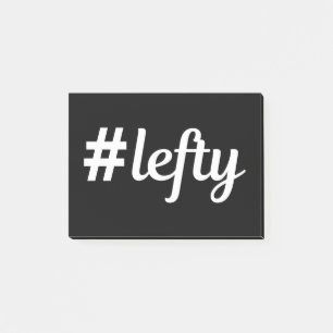 # Lefty Verlassen Hander's Post-it Klebezettel