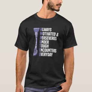 Leg Amputee Amputationsunterstützung Rollstuhlpros T-Shirt