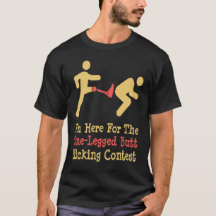 Leg Amputee-Hintern-Kickwettbewerb T-Shirt