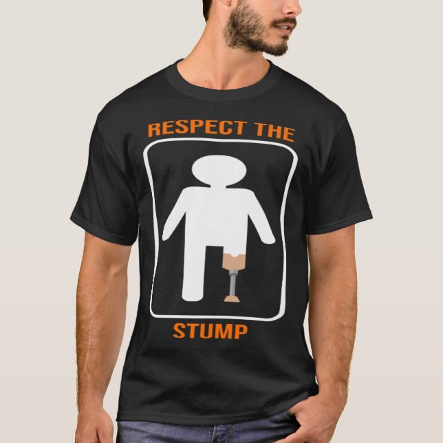 Leg Amputee Wheelchair Theme and Bioinc Leg T-Shirt (Vorderseite)