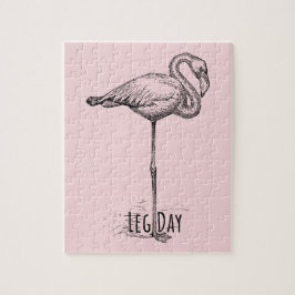 Leg Day Elegant Flamingo Fun Fitness