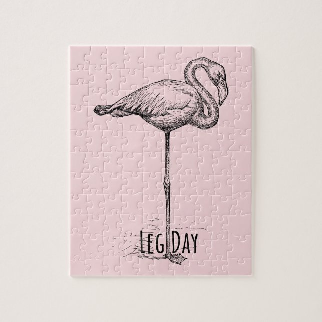 Leg Day Elegant Flamingo Fun Fitness (Vertikal)