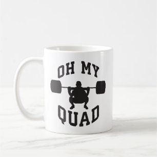 Leg Day - Squat - OH MEIN QUAD - Training Kaffeetasse
