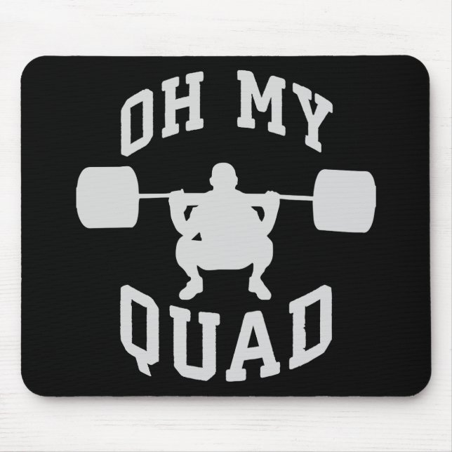 Leg Day - Squat - OH MEIN QUAD - Training Mousepad (Vorne)