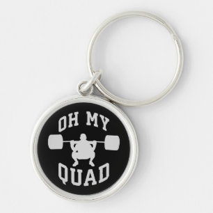 Leg Day - Squat - OH MEIN QUAD - Training Schlüsselanhänger