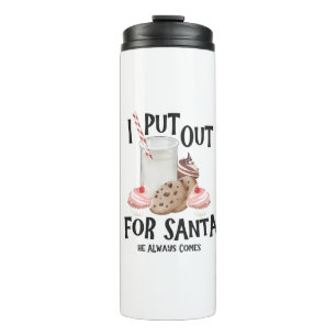 Leg dich für den Weihnachtsmann raus. Er kommt imm Thermosbecher