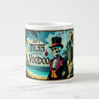 Leg dich nicht mit dem Voodoo an Jumbo-Tasse