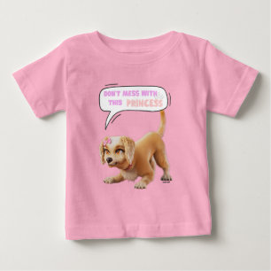Leg dich nicht mit dieser Prinzessin an Baby T-shirt