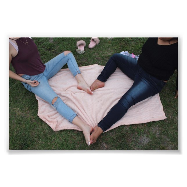 Leg Heart Foto Print (Vorne)