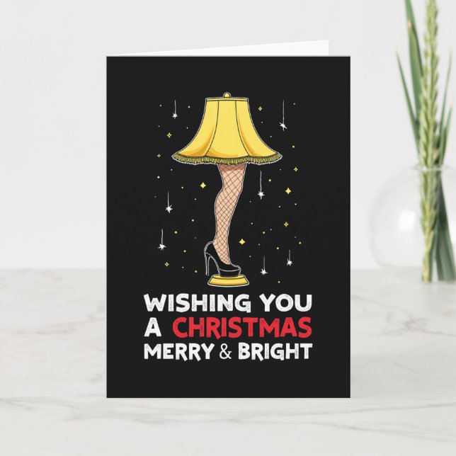 Leg Lamp Weihnachtskarte Karte (Vorderseite)