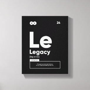 Legacy-Definition   Motivierend Kostenvoranschlags Leinwanddruck