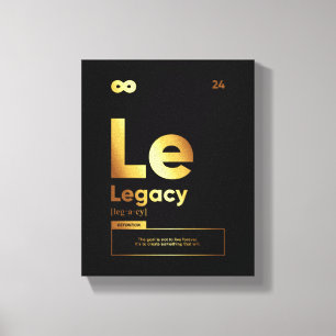Legacy-Definition   Motivierend Kostenvoranschlags Leinwanddruck