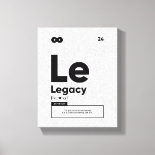 Legacy-Definition   Motivierend Kostenvoranschlags Leinwanddruck