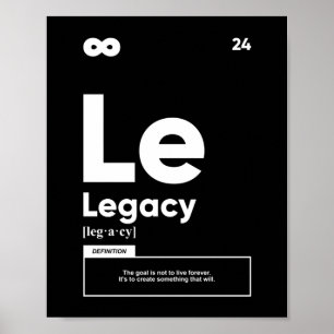Legacy-Definition Motivierend Poster