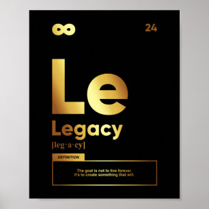 Legacy-Definition Motivierend Poster