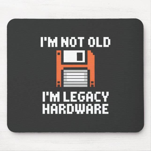 Legacy-Hardware Retro-8-Bit-Computer-Schreibtisch Mousepad (Vorne)