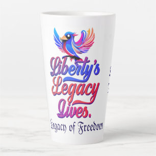 Legacy Lives - Elegantes Vogeldesign - Milchtasse