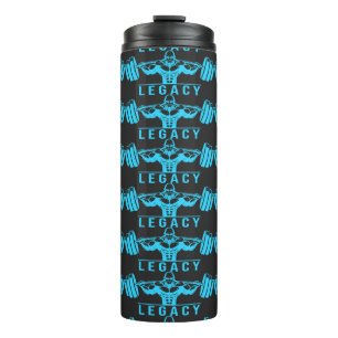Legacy Minimalist Gym Design – Neon Green Fitness Thermosbecher