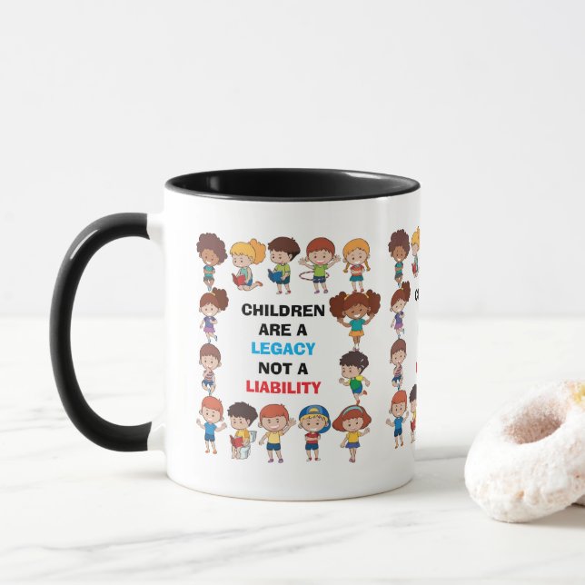 "Legacy Not Liability" Mug Tasse (Mit Donut)