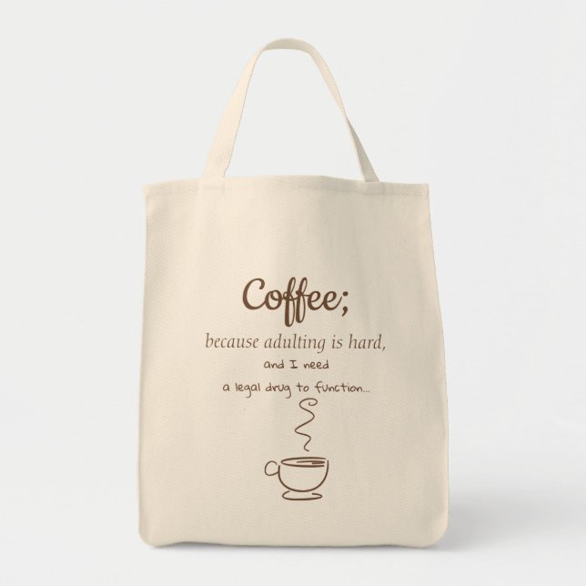 Legal Drug: Kaffee - Lebensmitteltasche Tragetasche (Vorne)