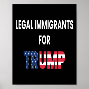 Legale Einwanderer Trump Republikaner Konservative Poster