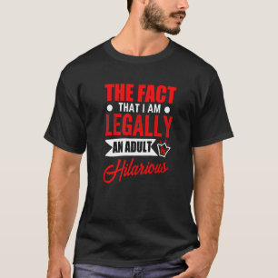 Legale Erwachsene feiern Geburtstagserwachsen T-Shirt