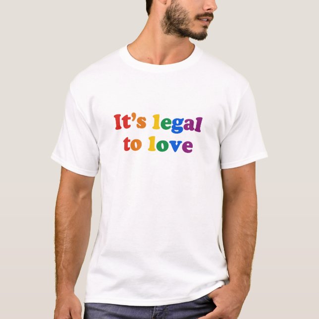 Legale Liebe des Gays Pride T-Shirt (Vorderseite)