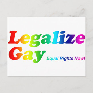 Legalisation Gay Postkarte