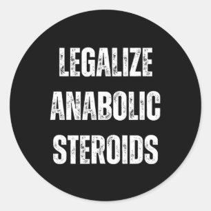 Legalisieren Sie die anabolische Steroid-Gym-Bodyb Runder Aufkleber