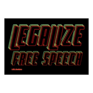 LEGALISIEREN SIE DIE FREIE SPRACHE POSTER