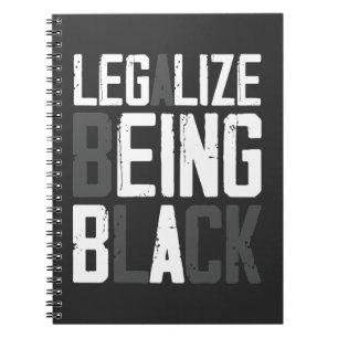 Legalisieren Sie die Monatsmeldung "Black History" Notizblock
