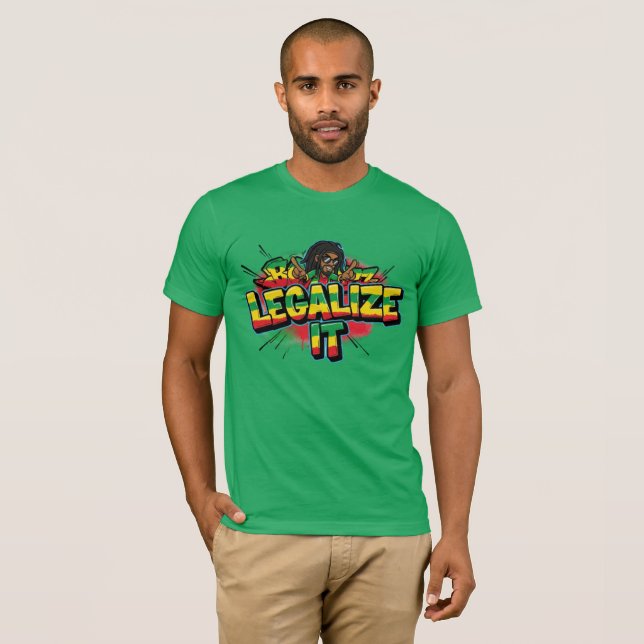 Legalisieren Sie es Reggae T-Shirt (Vorne ganz)