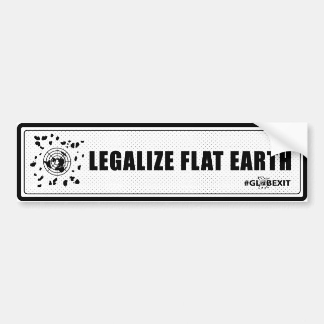 Legalisieren Sie flachen ErdAutoaufkleber Autoaufkleber (Vorne)