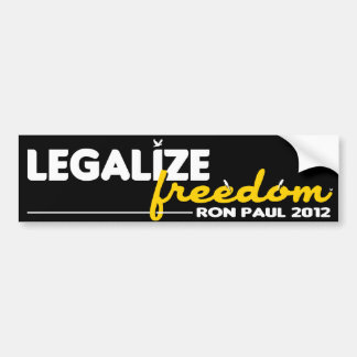 Legalisieren Sie Freiheit Autoaufkleber