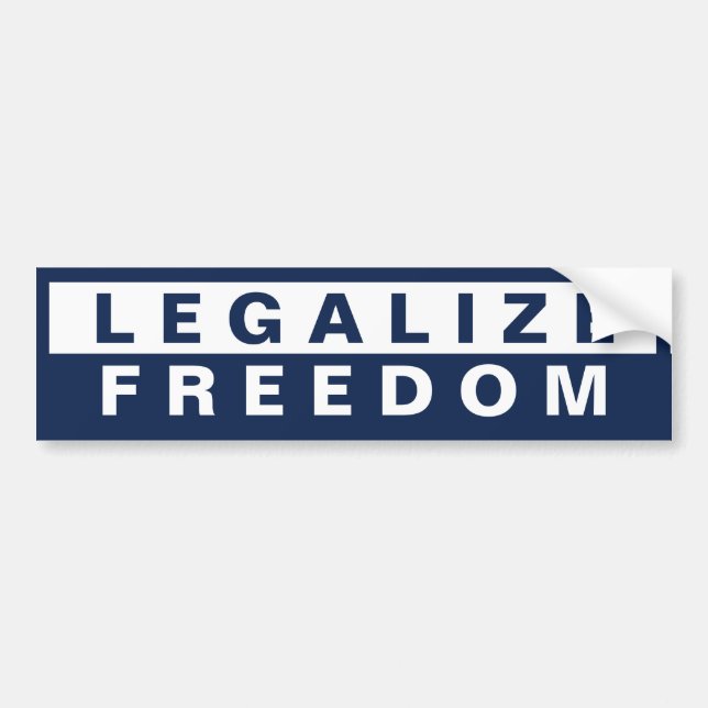 Legalisieren Sie Freiheit Autoaufkleber (Vorne)