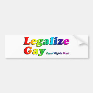 Legalisieren Sie Homosexuelles Autoaufkleber