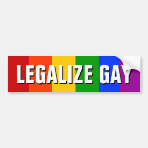 LEGALISIEREN SIE HOMOSEXUELLES AUTOAUFKLEBER