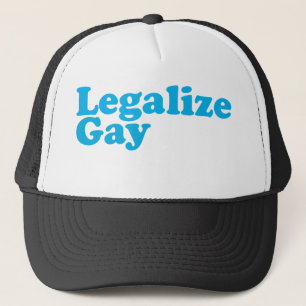 Legalisieren Sie homosexuelles Babyblau Truckerkappe