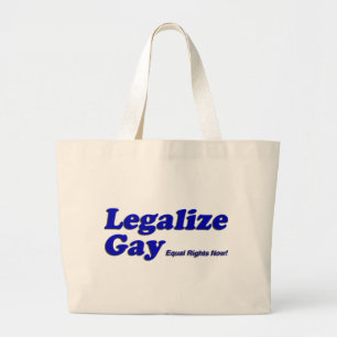 Legalisieren Sie Homosexuelles Jumbo Stoffbeutel