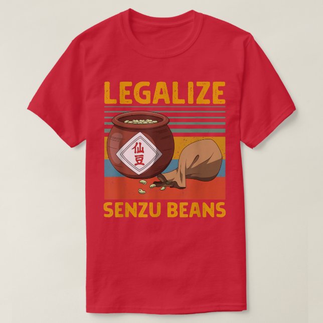 Legalisieren von Senzu Beans Design  T-Shirt (Design vorne)