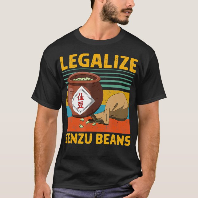 Legalisieren von Senzu Beans Design  T-Shirt (Vorderseite)