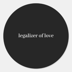 Legalisierer der Liebe, Hochzeitsbeamter Runder Aufkleber