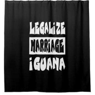 Legalisierung der Ehe Iguana Duschvorhang