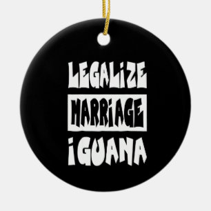 Legalisierung der Ehe Iguana Keramik Ornament